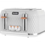 BREVILLE Curve VTT787 4-Slice Toaster – White, White