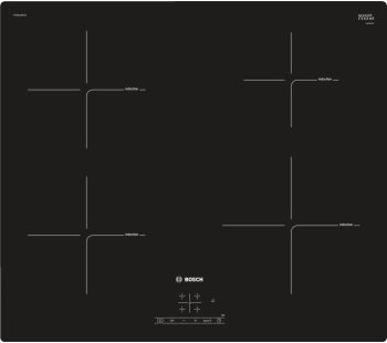 BOSCH Serie 4 PUE611BF1B Electric Induction Hob – Black, Black